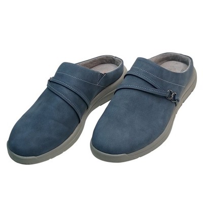 J Sport Jambu Clog Women Size 10 Blue Faux Nubuck Slip On Mules