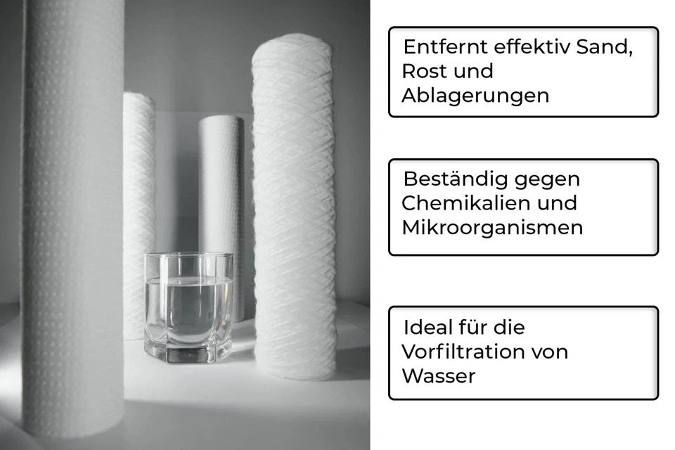 10x Wasserfilter Vorfilter Filtereinsatz Sedimentfilter 10"- 5 Micron - Bild 2 von 4