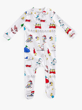 Pottery Barn Kids Peanuts Snoopy Holiday Christmas Pajama 9-12 Mos NEW SOLD OUT
