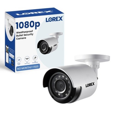 1080p HD Bullet Security Camera | Weatherproof Outdoor CCTV Camera with 130ft...