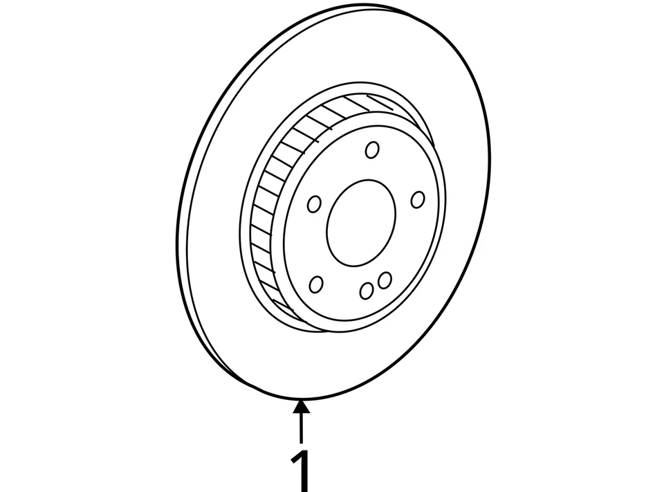 2021-2022 MERCEDES E 53 AWD 3.0L CONJUNTO DE ROTOR DE FREIO TRASEIRO ESQUERDO DIREITO FABRICANTE DE EQUIPAMENTO ORIGINAL - Imagem 4 de 4