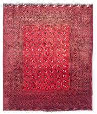 Rare Hand Knotted Antique Afghan Turkmen Moori Wool Area Rug 11 x 8 Ft