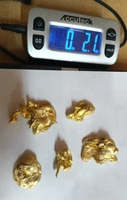 Nordic Gold Nuggets Hand Poured 2.1 oz Jewelry Art Making Treasure Display