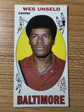 1969-70 Topps Wes Unseld Rookie Card #56 Tall Boy - Original Owner - NM. rookie card picture