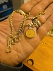 1913 Indian Head Gold 2.5 Dollar 10K 20inch Rope Sterling Bezel