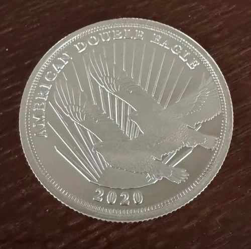 2020 Cook Islands American Double Eagle Silver Dollar 1/2 oz .999 Coin