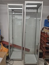 Set of 2 Glass Display Cabinets For Shop or Showroom - Free Standing