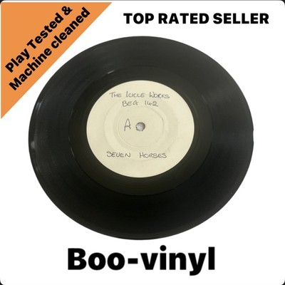 The Icicle Works - Seven Horses -  Promo White Label 7'' Vinyl Record VG+