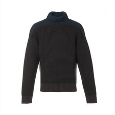 Herm s Wool Turtleneck Knit S Men's Brown H567255HA Box Included