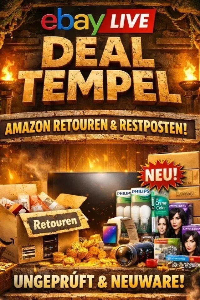 Amazon Retouren und Restposten Neuware LIVE ab 1 Euro Mega #tempeldeals