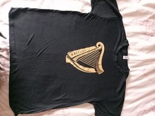 Guinness TShirt Large Black Graphic Print  On Front New St Pats Day 