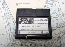 C-MAP NT+ GPS Chartplotter Data Card- Cape Mendocino CA to Santa Cruz MEXICO