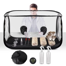 Large Still Air Box Mushroom Grow Tent - 38x20x25 Inch Clean Air Workstation,...