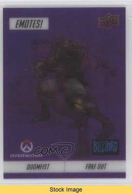 2023 Upper Deck Blizzard Legacy Collection Emotes! UER Epic Doomfist READ l3q