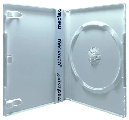 PREMIUM STANDARD Solid White Color Single DVD Cases (Professional Use) Lot