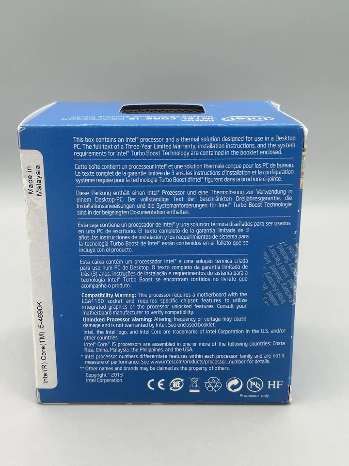 Intel Core i5-4690K 3.5GHz Quad-Core Boxed Processor (BX80646154690K) - Sealed - Image 3 of 4