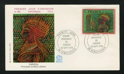 France FDC sc 1499 SG 2112 Jean Carzou Painting First Day Cover 1976 2