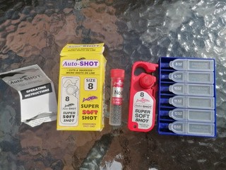 Dinsmores Auto Shot Tool Size 8 Boxed & Preston Innovations Split. Leads