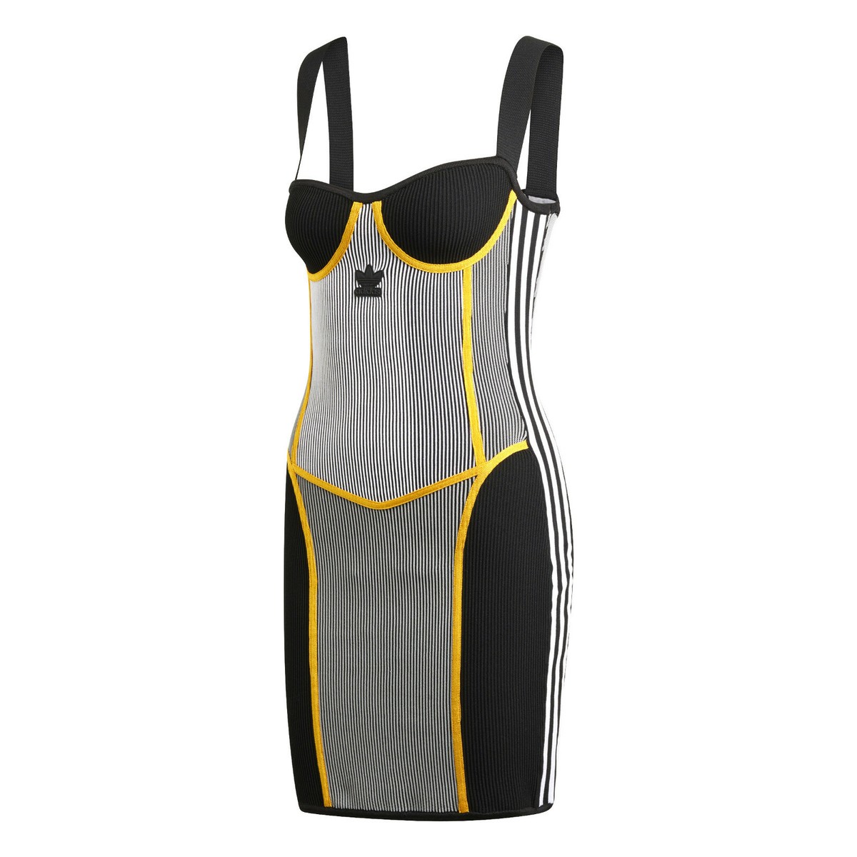 adidas Originals Women's Paolina Russo Corset Dress Knitted Black