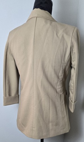 Womens Beige 2 piece Double-Breasted Pant Suit by Cherry Medium Business Office - Picture 6 of 18