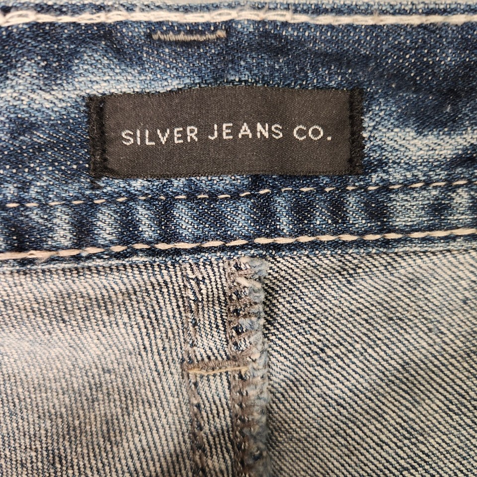 Silver Jeans Co Pants Mens 40x30 Stretch Denim Relaxed Fit Straight Leg