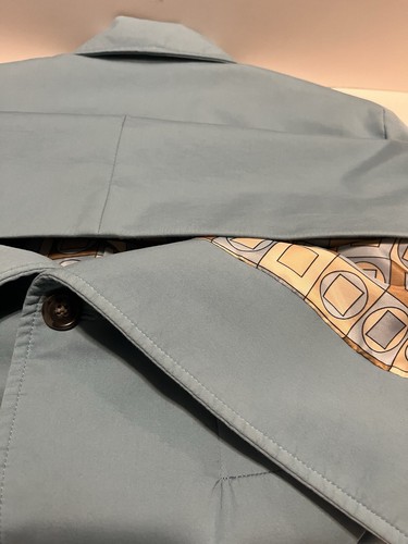 Cole Haan Studio Woman’s Turquoise Blue Lightweight Coat Size Large - Picture 22 of 23