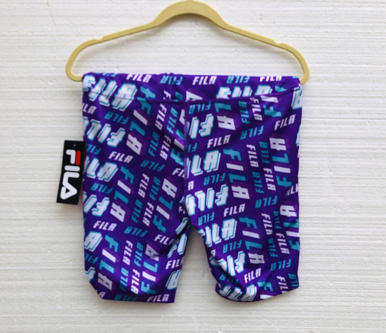 Pantaloncini sportivi donna medi Fila corsa allenamento multicolore stampa logo all over