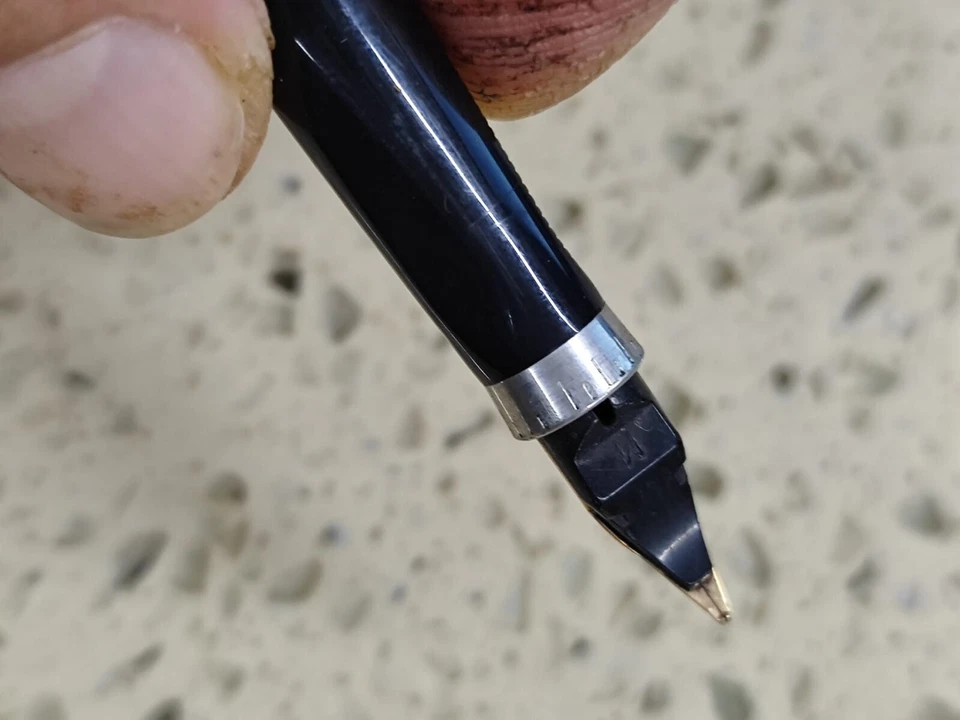 Parker 75  Parts Gold Nip 585 M France  Fountain  Parts &METAL INK CONVERTER - Image 4 of 4