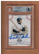 Kirk Gibson AUTOGRAPHED 2008 DONRUSS THREADS CARD SIGNED Detroit Tigers BECKETT