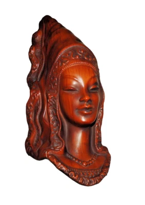 Wandmaske-Cortendorf-RS-3708--Edeldame/Burgfräulein um 1950/60 - Bild 1 von 4