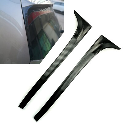 Rear Window Side Spoiler Wing Cover Splitter For VW Golf 7 7.5 MK7 MK7.5 2014-18