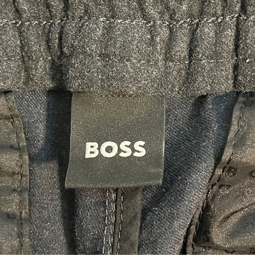 BOSS Cargo Joggers grigio scuro misto cotone/poliestere taglia 32R grigio scuro - Foto 7 di 9