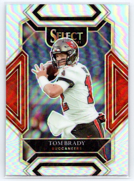 Tom Brady 2021 Panini Select Silver Prizm #201