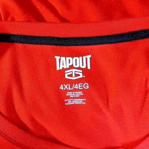 Herren Gr. 4XL TapOut rotes Shirt neu mit Etikett Flame Scarlet Salute T-Shirt 718l32pb22 - Bild 3 von 3