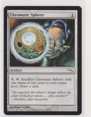 4x Chromatic Sphere - Mirrodin - MTG - Magic The Gathering NM Englisch Common