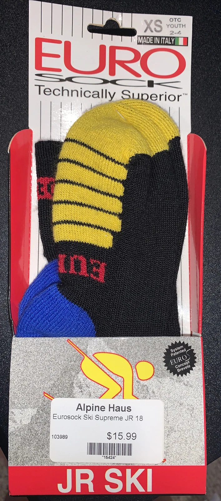 Youth Eurosock Ski Supreme Jr Socks   Alpine Haus   Size XS