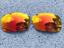 ETCHED POLARIZED FIRE RED MIRROR REPLACEMENT LENSES FOR OAKLEY RAVISHING