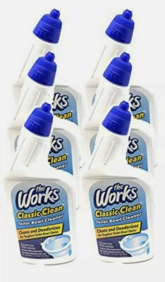 #ad #ad Lot Of 6 Toilet Bowl Cleaner The Works 24 fl oz x 6 Bottles Fast Shipping $34.99