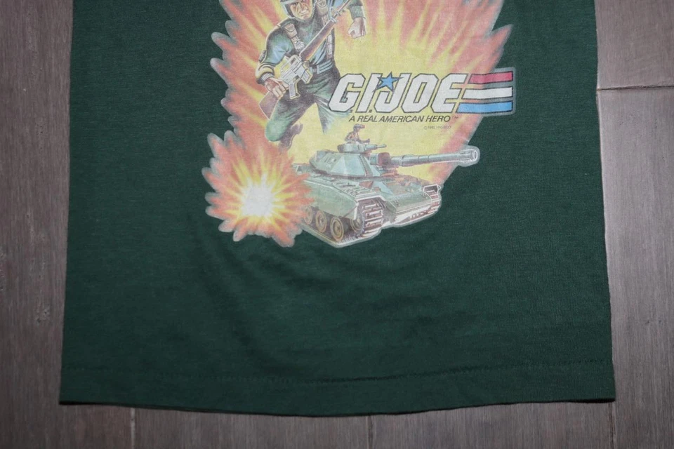 VINTAGE 80s UNDEROOS GI JOE YOUTH BOYS T SHIRT GRAPHIC TEE 1982 HASBRO TANK RARE - Image 4 of 4