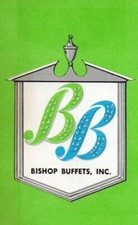 Bishops Buffets, Inc - Good Food Route (Paper Advertising Card Des Moines, Iowa)