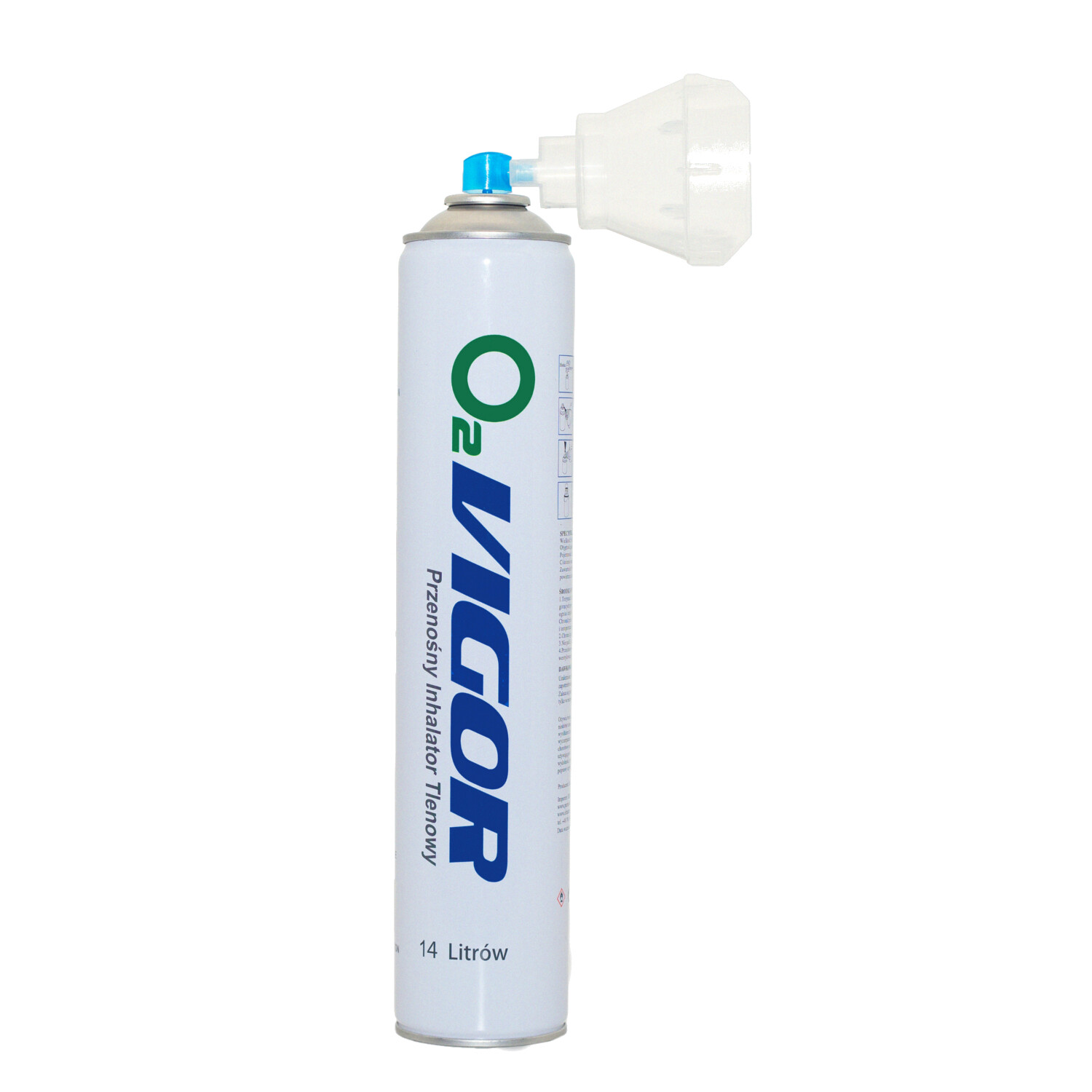 Oxygène condensé 99% O2 avec embout buccal - Spray de 11L pour l'oxygénothérapie à domicile