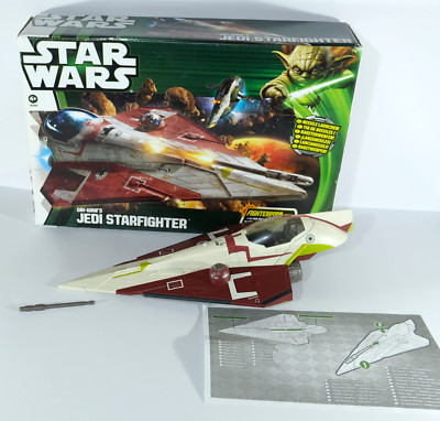 Hasbro Star Wars Obi Wan s Jedi Starfighter Clone Wars Fahrzeug OVP komplett