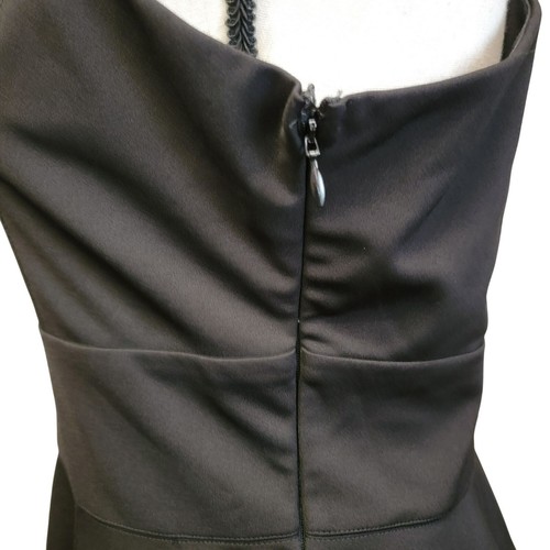 Fable Black Dress Womens Sz M Fit & Flare V Neck Sleeveless Date Night Party - Picture 4 of 7