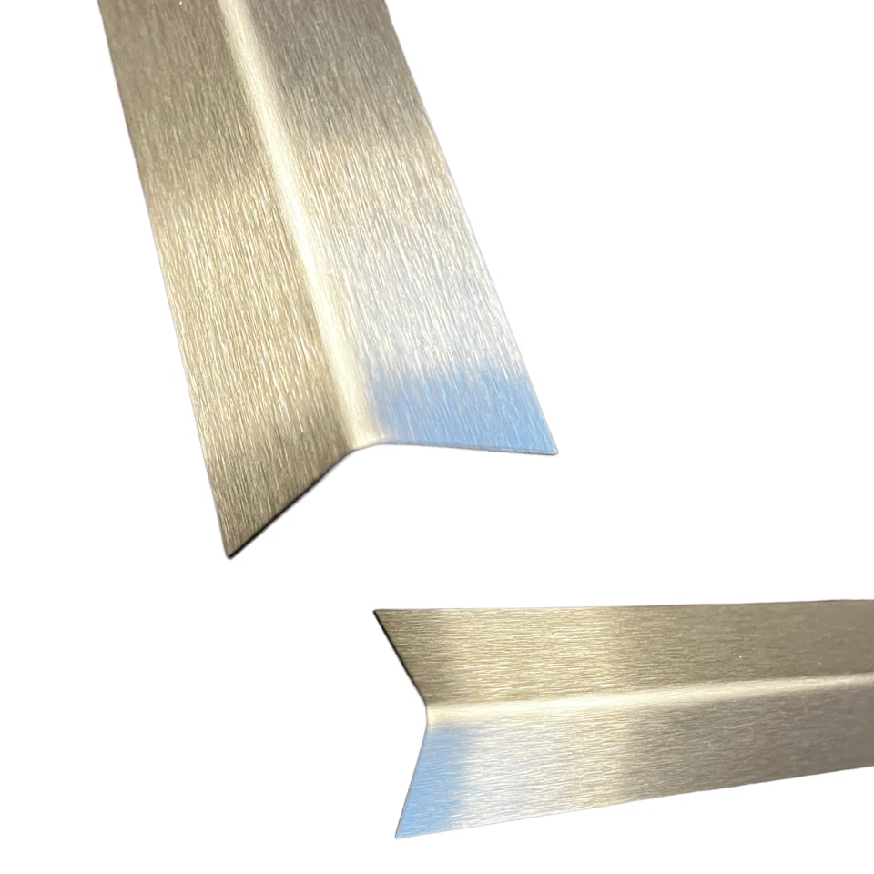 Edelstahl Winkel Eckschutz Wand Winkelprofil K240 Kantenschutz Leiste 1,0 mm - Bild 2 von 4