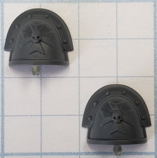 Warhammer 40k Black Templar Bits Crusader Squad Sword Brother Shoulder Pads 86
