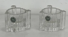Vintage Set of 2 Lenox Fine Crystal Votive or Candle Stick/Tapper Holders