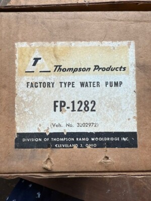 NOS original 1961-64 Rambler American 6 w/o Air Con w/Alt. Equip. Water Pump