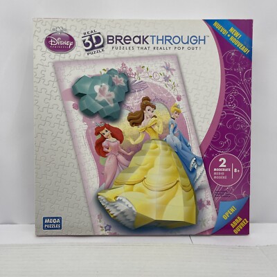 Disney Princess 3D Puzzle Break Thru Mega Puzzle 8+ Level 2, 250+ Pc.