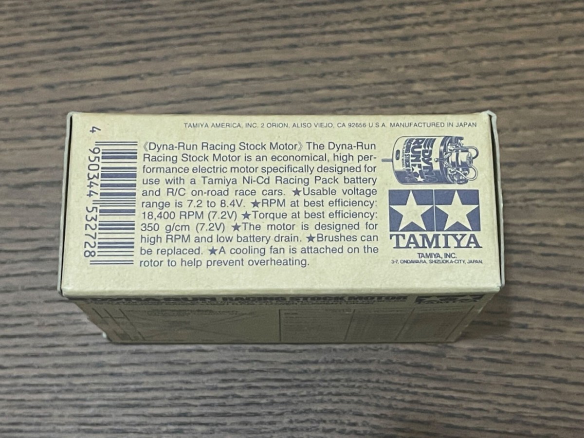 時代影青 TAMIYA 53272 DYNA-RUN RACING STOCK MOTOR MADE IN JAPAN TA02 TA03