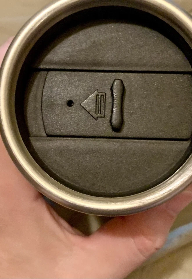 Bicchiere termico Acciaio Inox Slidecup 420 ML Thermos Argento - Immagine 2 di 2